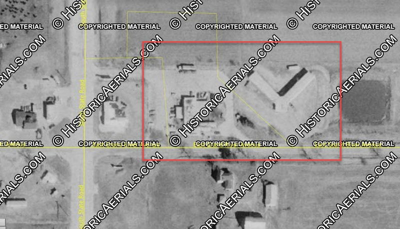 Scale House Restaurant and Motel (Stagecoach Inn) - 1974 Aerial (newer photo)